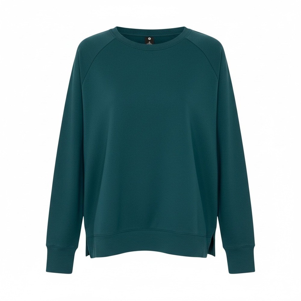 90 DEGREE BY REFLEX  Women's‎ Oceanic Teal Sweatshirt Size Small Soft Cozy Yoga